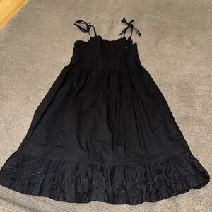 Gap Girls 8 Black Sun Dress Sleeveless Medium EUC